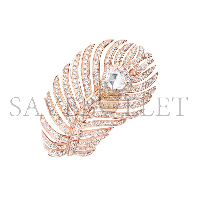 BOUCHERON PLUME DE PAON LARGE RING JRG02807